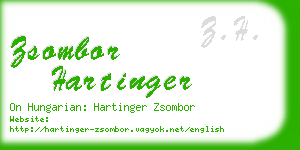 zsombor hartinger business card